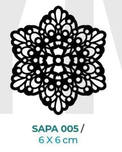 Imagen de Sello decorativo flexible marca "HYN" 6*6cms. Aplique A SAPA005