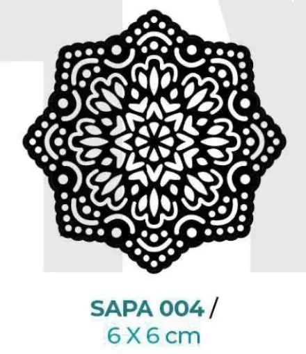 Imagen de Sello decorativo flexible marca "HYN" 6*6cms. Aplique A SAPA004