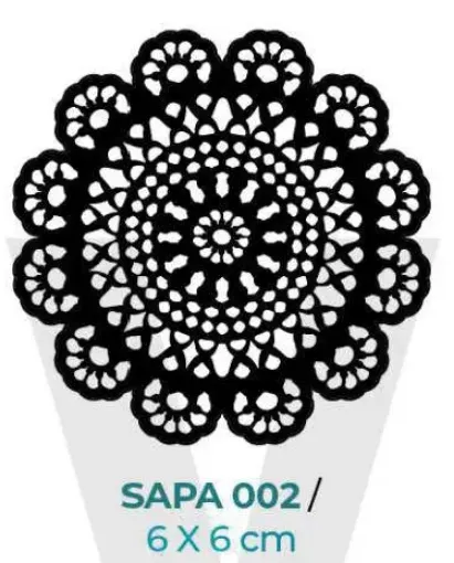 Imagen de Sello decorativo flexible marca "HYN" 6*6cms. Aplique A SAPA002