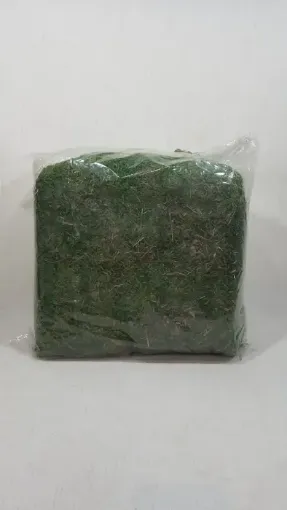 Imagen de Musgo natural importado verde oscuro en bolsa chica de 25grs