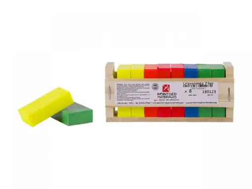 Imagen de Crayolones en cajoncito de madera INFANTOZZI x8 colores fluo