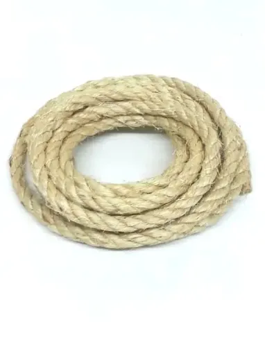 Imagen de Cuerda sisal torneada de 12mms de espesor en ovillo de 4 mts=450grs