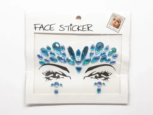 Imagen de Sticker "FACE STICKER" lagrimas varias color turquesa 3070234