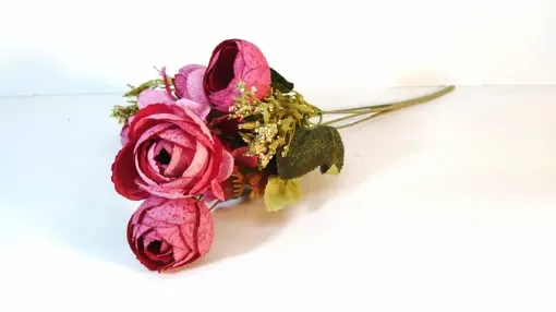 Imagen de Ramo de marimonias con hortencia *5 cod.B735 color bordeaux