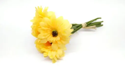 Imagen de Bouquet atado de gerberas mini *7 A1862 color amarillo