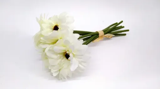 Imagen de Bouquet atado de gerberas mini *7 A1862 color blanco