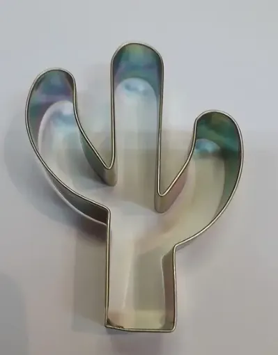 Imagen de Cortante de metal chapa galvanizada modelo Cactus de 7.5*5.5cms.