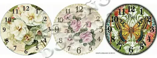 Imagen de Lamina para sublimacion "ENSUENO DORADO" de 34x100cms Grupo A modelo relojes 30cms N2