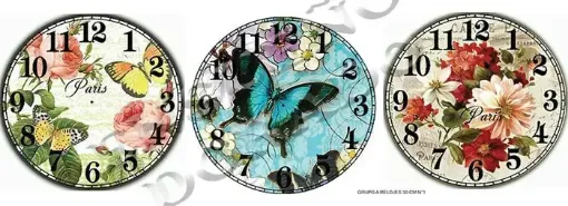 Imagen de Lamina para sublimacion "ENSUENO DORADO" de 34x100cms Grupo A modelo relojes 30cms N1