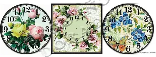 Imagen de Lamina para sublimacion "ENSUENO DORADO" de 34x100cms Grupo A modelo relojes 30cm
