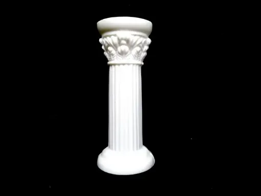 Imagen de Columna de plastico para torta de 3" 7.5*3cms. color blanco *10 unidades
