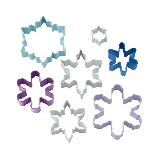 Imagen de Set de 6 cortantes de metal "WILTON" Copos de nieve 2308-3803
