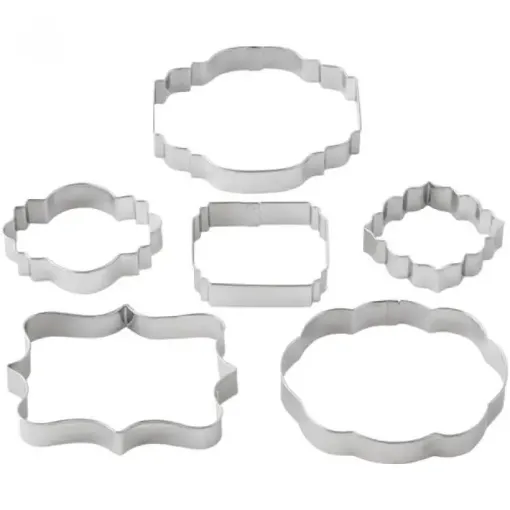 Imagen de Set de 6 cortantes de metal "WILTON" para placas 417-7555