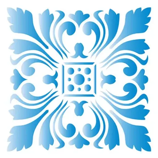 Imagen de Stencil marca LITOARTE de 10x10cms. cod.STX-314 Azulejo