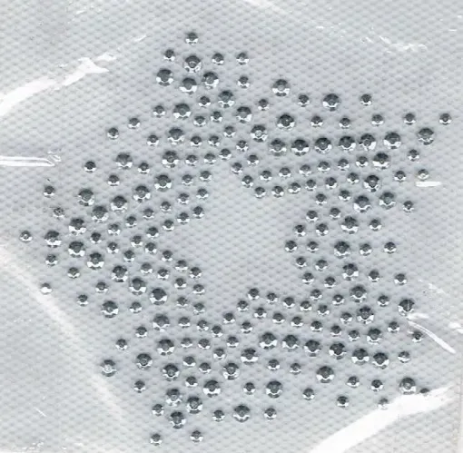 Imagen de Apliques termoadhesivos Estrella de 6cms. color plata