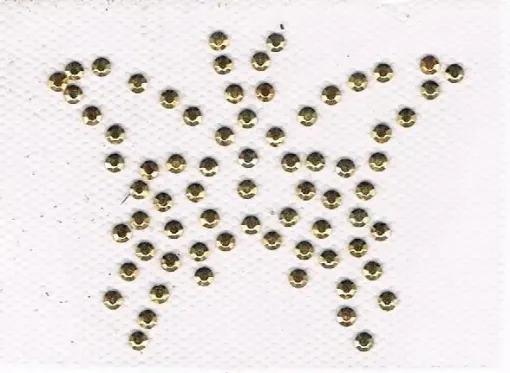 Imagen de Apliques termoadhesivos Mariposa de 4.5*6cms. color oro