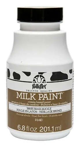 Imagen de Milk Paint Pintura a base de caseina FOLK ART *6.8oz 201ml color 38935 Brass Buckle