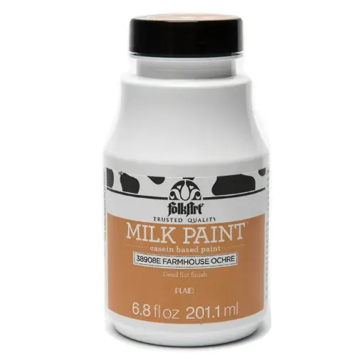 Imagen de Milk Paint Pintura a base de caseina FOLK ART *6.8oz 201ml color 38908 Farmhouse Ochre