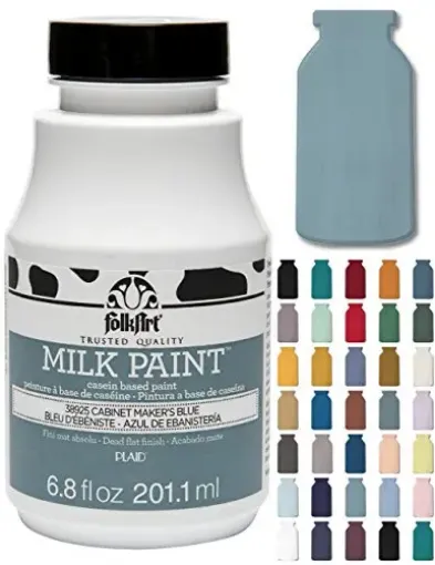Imagen de Milk Paint Pintura a base de caseina FOLK ART *6.8oz 201ml color 38925 Cabinet Market s blue