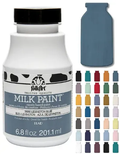 Imagen de Milk Paint Pintura a base de caseina FOLK ART *6.8oz 201ml color 38916 Lexington Blue