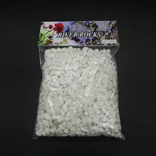 Imagen de Piedras decorativas blancas mini en bolsa de 500grs aprox