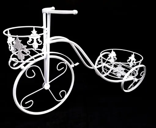 Imagen de Bicicleta de metal grande blanca de 56cms.