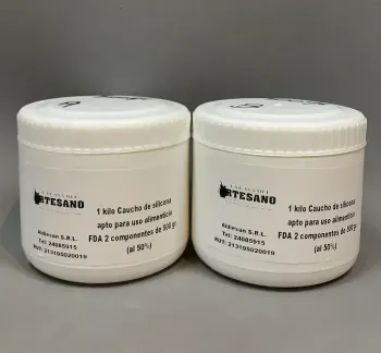 Kit de fabricación de moldes de silicona, goma de silicona líquida  translúcida de 100 onzas para hacer moldes, relación de mezcla elástica  1:1