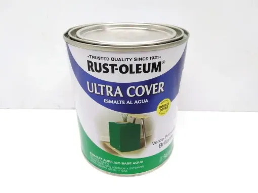 Imagen de Esmalte al agua RUST-OLEUM Ultra Cover Brochable lata de 0,946 lts. color Verde primavera brillante