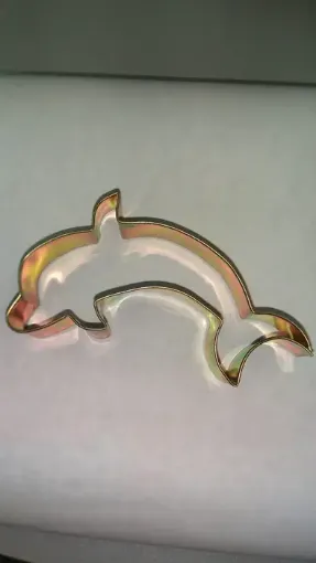 Imagen de Cortante de metal chapa galvanizada modelo delfin de 8.5cms.