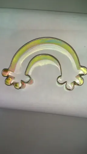 Imagen de Cortante de metal chapa galvanizada modelo arcoiris de 10cms.