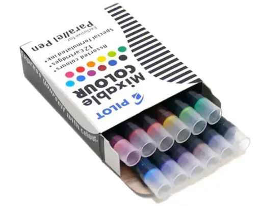 Imagen de Cartuchos de tinta color para Pluma caligrafica Lettering PILOT PARALLEL PEN *12 colores