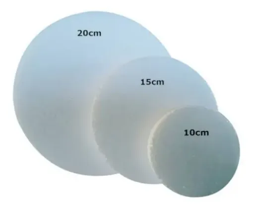 Imagen de Disco de EPS Espuma plast telgopor de 2x10 cms precio por unidad