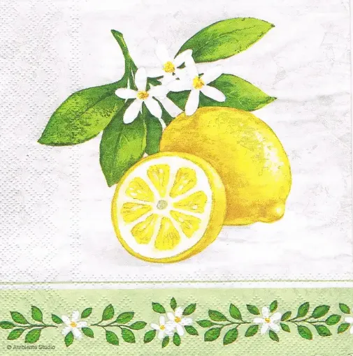 Imagen de Servilleta para decoupage estampada motivos cocina y frutas cod.F237
