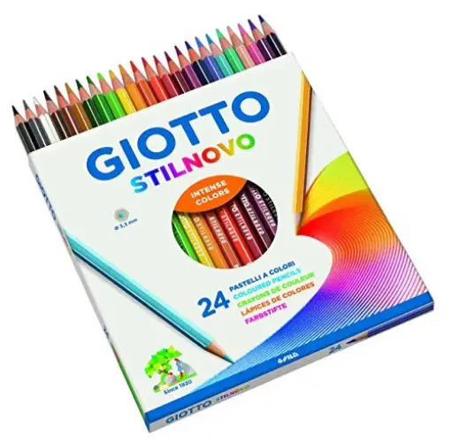 Imagen de Lapices de color "GIOTTO" STILNOVO en caja de 24 colores