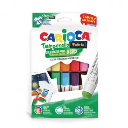 Imagen de Temperas "CARIOCA" para tela Temperello Fabric *10 colores