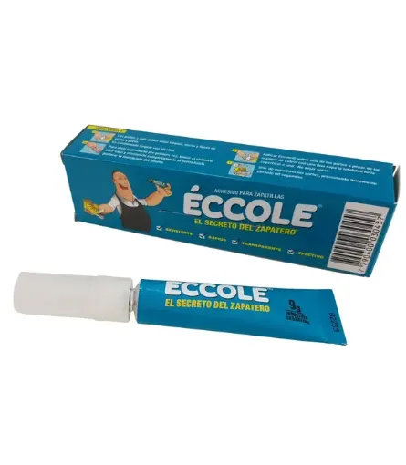 Imagen de Pegamento adhesivo para zapatillas y calzado "ECCOLE" en pomo de 9grs