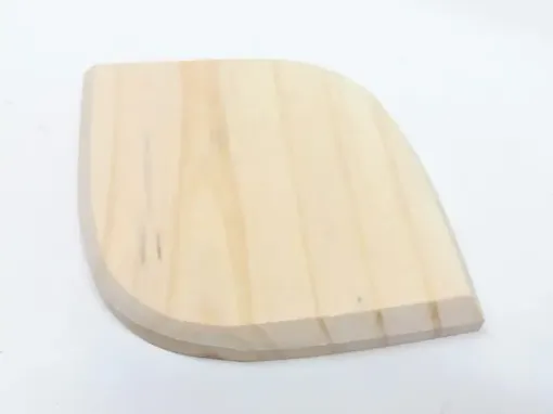 Imagen de Peana o base hoja de madera de pino con moldura de 12*12 cms.
