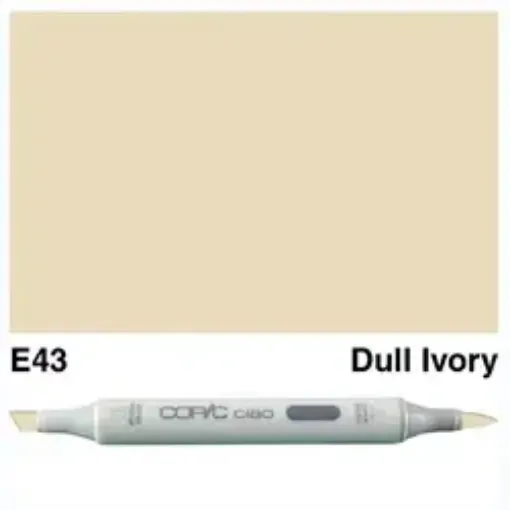 Imagen de Marcador profesional COPIC CIAO alcohol doble punta color E43 Dull Ivory