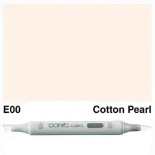 Imagen de Marcador profesional COPIC CIAO alcohol doble punta color E00 Cotton Pearl