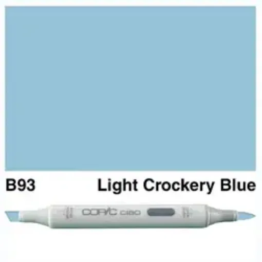 Imagen de Marcador profesional COPIC CIAO alcohol doble punta color B93  Light Crockery Blue