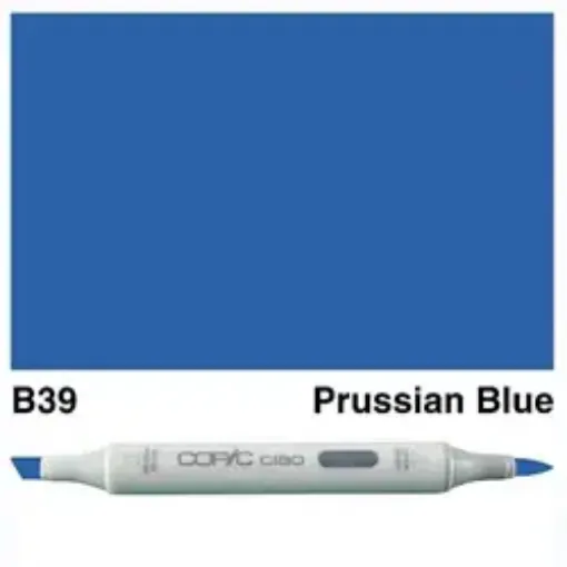 Imagen de Marcador profesional COPIC CIAO alcohol doble punta color B39 Prussian Blue