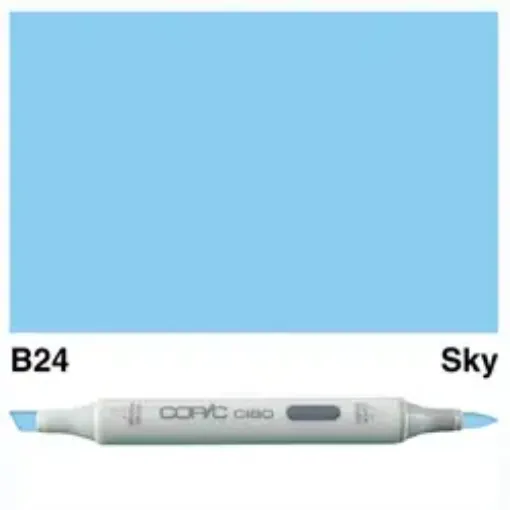 Imagen de Marcador profesional COPIC CIAO alcohol doble punta color B24 Sky
