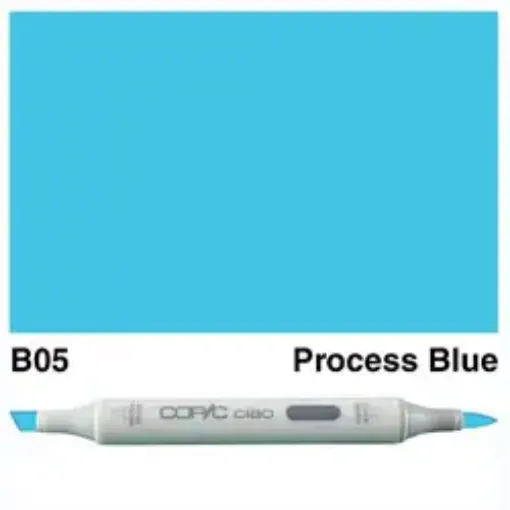 Imagen de Marcador profesional COPIC CIAO alcohol doble punta color B05 Process Blue