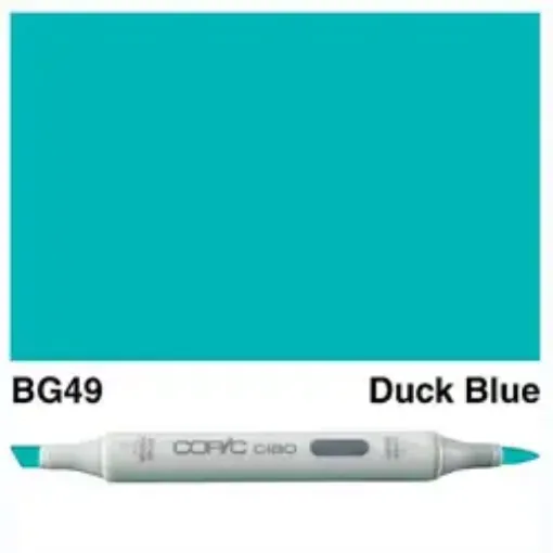 Imagen de Marcador profesional COPIC CIAO alcohol doble punta color BG49 Duck Blue