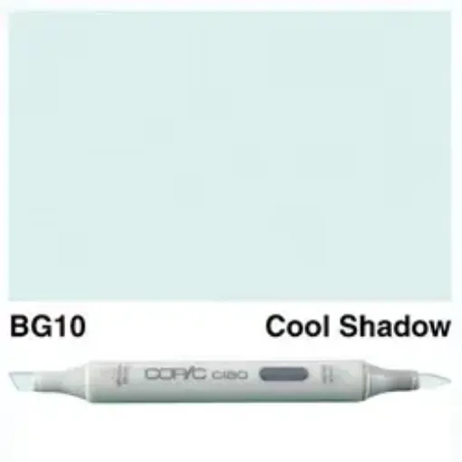 Imagen de Marcador profesional COPIC CIAO alcohol doble punta color BG10 Cool Shadow