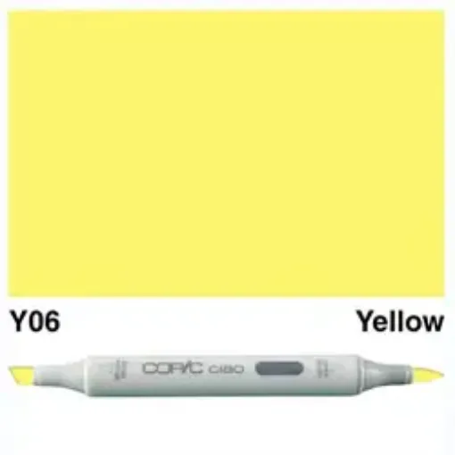 Imagen de Marcador profesional COPIC CIAO alcohol doble punta color Y06 Yellow