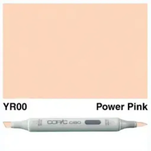 Imagen de Marcador profesional COPIC CIAO alcohol doble punta color YR00 Powder Pink