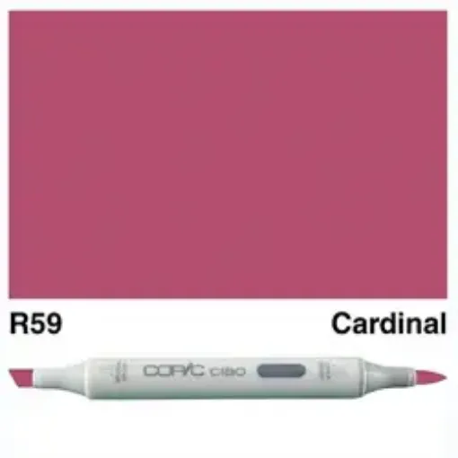Imagen de Marcador profesional COPIC CIAO alcohol doble punta color R59 Cardinal