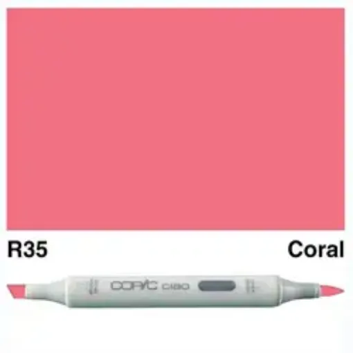 Imagen de Marcador profesional COPIC CIAO alcohol doble punta color R35 Coral