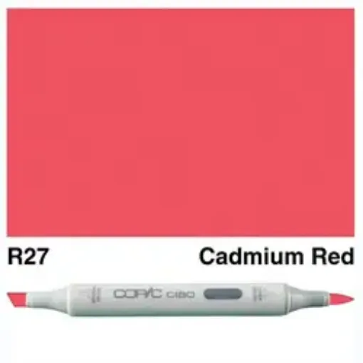 Imagen de Marcador profesional COPIC CIAO alcohol doble punta color R27 Cadmium Red
